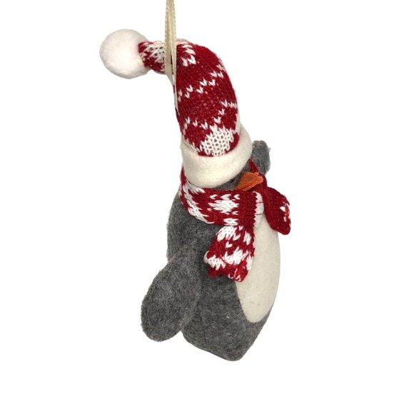 Christmas Ornament Stuffed Animal Plush Penguin Holiday Tree Wreath Decor - Picture 12 of 13